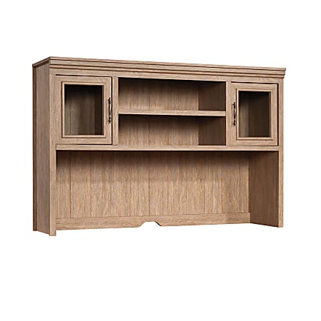 Sauder® Rollingwood 66"W Hutch For Executive Desk Or L-Shaped Desk, Brushed Oak