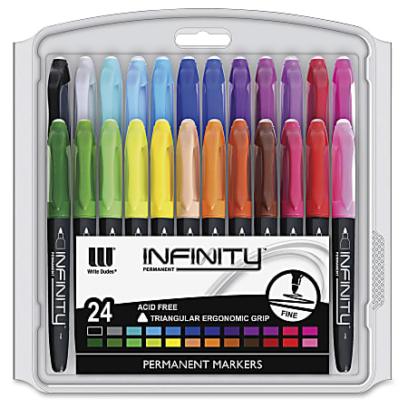 Markables 24 Color Fine Tip Permanent Marker Set
