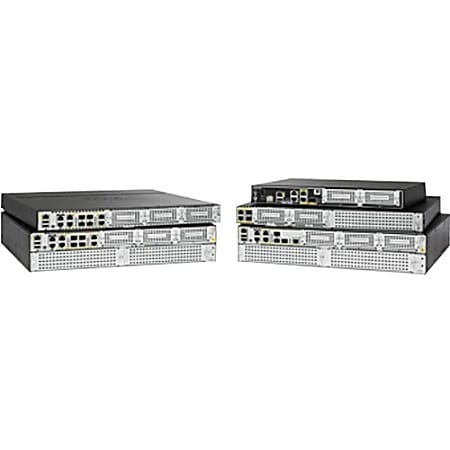Cisco 4431 Router - 4 Ports - Management Port - 8 - Gigabit Ethernet - 1U - Rack-mountable, Wall Mountable