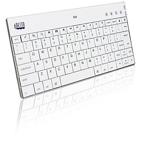 Adesso® Wireless Bluetooth® 3.0 Mini Keyboard 1000 For iPad® Devices