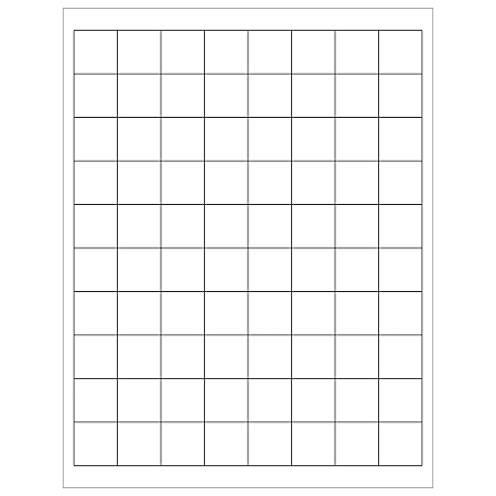 Office Depot® Brand Inkjet/Laser Labels, LL104, Rectangular, 1" x 1", White, Case Of 8,000