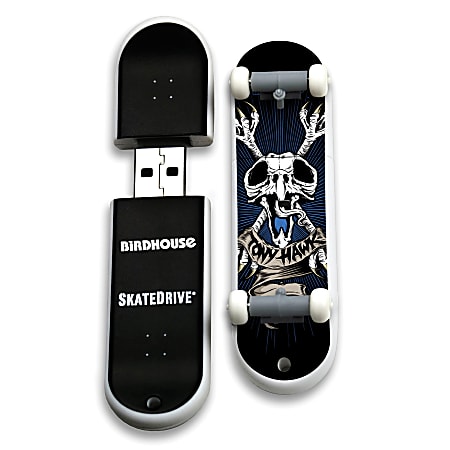 Birdhouse/Tony Hawk Crossbones Blue SkateDrive USB Flash Drive, 8GB