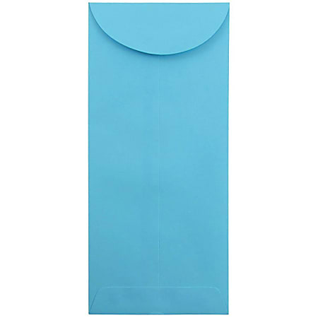 JAM PAPER #14 Policy Business Colored Envelopes, 5 x 11 1/2, Blue Recycled, 25/Pack