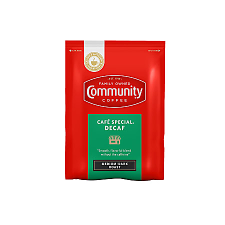 Community Coffee Arabica Single-Serve Coffee Packets, Cafe Special Decaffeinated, Carton Of 20