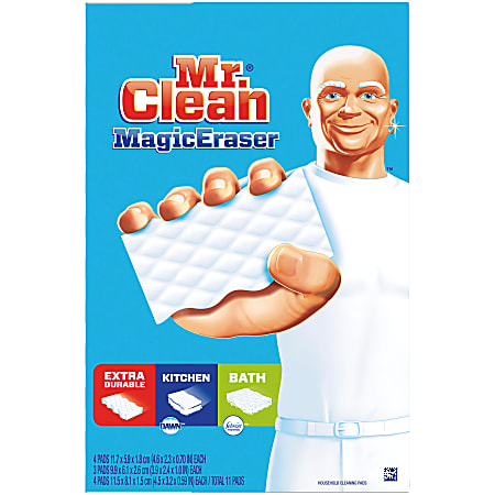 Mr. Clean Magic Eraser Sheets Unscented Box Of 16 - Office Depot