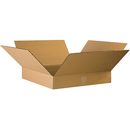 Partners Brand Flat Corrugated Boxes 22 x 22 x 4 Kraft Bundle of 10 ...