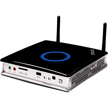 Zotac ZBOX Plus ZBOX-ID88-PLUS-U Nettop Computer - Intel Core i3 i3-3220T 2.80 GHz - 4 GB DDR3 SDRAM - 500 GB HDD - Mini PC - Black, Silver