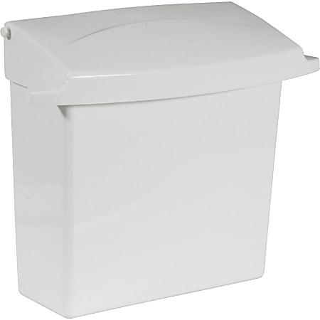 Impact Products Sanitary Napkin Disposal Unit - Rectangular - Corrosion Resistance - 10.6" Height x 8.9" Width x 4.6" Depth - Plastic - White