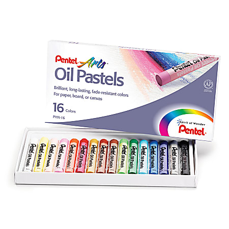 Pentel Arts® Oil Pastels, Assorted Colors, Pack Of