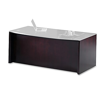 Mayline® Group Corsica Base For Desk, 29"H x 33"W x 4"D, Mahogany