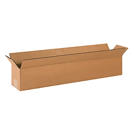 Partners Brand Long Corrugated Boxes 24" x 6" x 4", Bundle of 25
