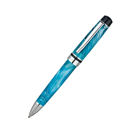 Monteverde® Ballpoint Pen, Medium Point, 0.8 mm, Turquoise Barrel, Black Ink