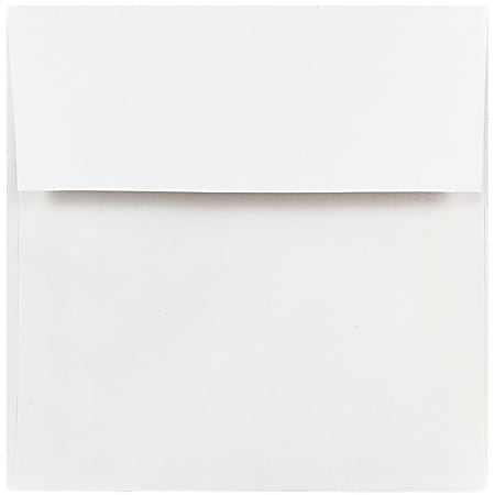 JAM Paper® Square Invitation Envelopes, #5 Gummed Seal, White, Pack Of 25