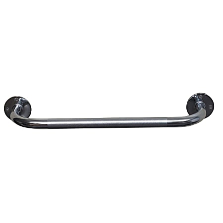 DMI® Steel Knurled Grab Bar, 18"H x 2"W x 3"D, Silver