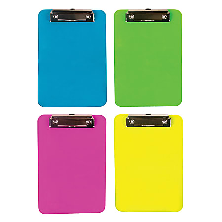 Mini Fashion Clipboard, 6" x 9", Assorted Colors (No Color Choice)