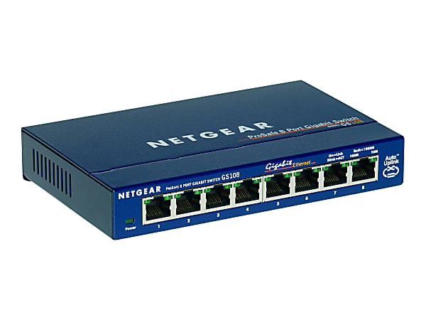  NETGEAR 5-Port Gigabit Ethernet Unmanaged Switch (GS105NA) -  Desktop or Wall Mount, and Limited Lifetime Protection Gray : Electronics
