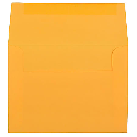 JAM Paper Envelopes A6 Gummed Seal Ultra Orange Pack Of 25 - Office Depot