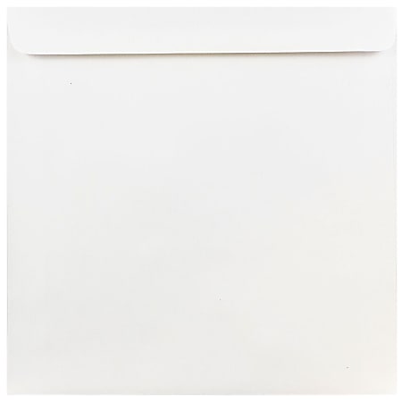 JAM Paper® Square Invitation Envelopes, #9, Gummed Seal, White, Pack Of 25