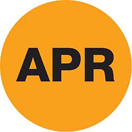 Tape Logic® Orange - "APR" Months of the