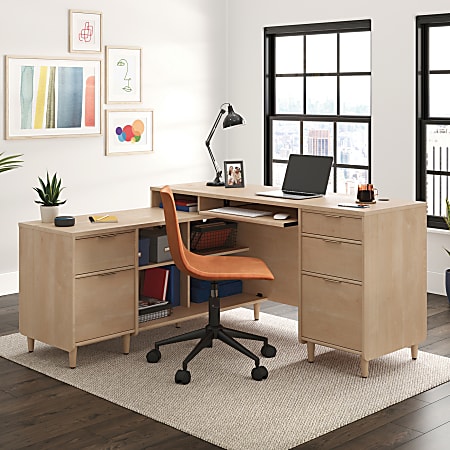 Sauder Clifford Place 59 W L Shaped Computer Desk With Keyboard
