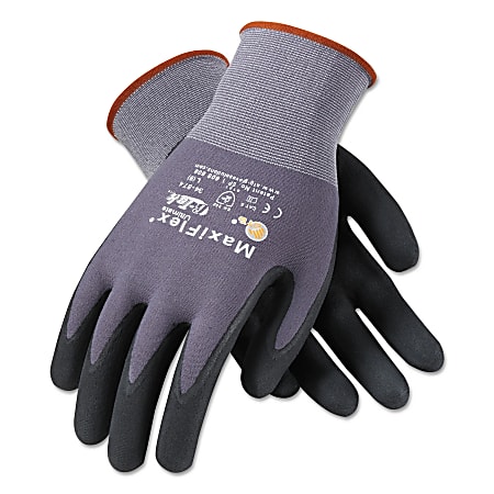 Bouton® MaxiFlex® Ultimate™ Nitrile Gloves, Medium, Black/Gray, Pack Of ...