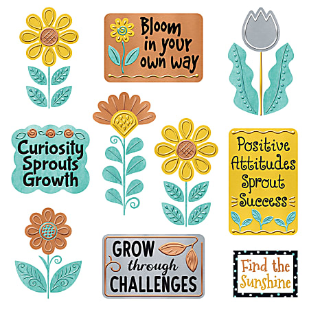 Trend I Heart Metal Grow For It Mini Bulletin Board Set, Assorted Colors