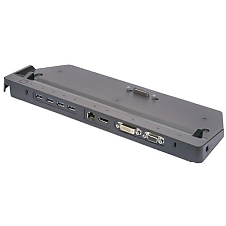 Fujitsu Port Replicator - for Notebook - Proprietary - 4 x Total USB Ports - 4 x USB 3.0 Ports - Network (RJ-45) - DVI - VGA - DisplayPort - Gray - Wired