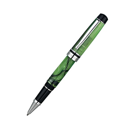 Monteverde® Resin Rollerball Pen, Medium Point, 0.8 mm, Green Barrel, Black Ink