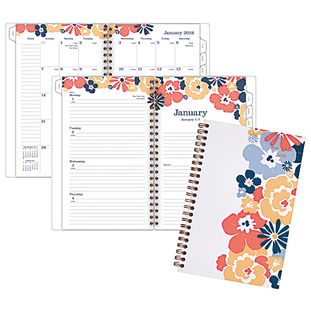 AT-A-GLANCE® Isla Weekly/Monthly Planner, 4 7/8" x 8", Multicolor, January to December 2018 (1062-200-18)
