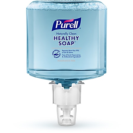 PURELL® Brand Naturally Clean HEALTHY SOAP® Foam ES6 Refill, Fragrance Free, 40.6 Oz Bottle