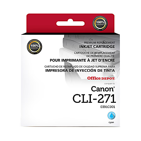 Office Depot® Brand  Remanufactured Cyan Inkjet Cartridge Replacement For Canon CLI-271, ODCLI271C