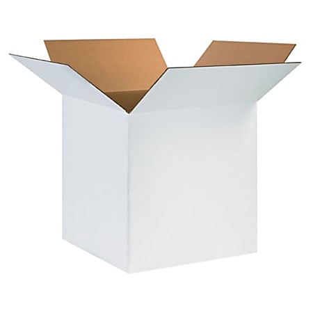 Partners Brand Brand Corrugated Boxes 24" x 24" x 24", White, Bundle of 10