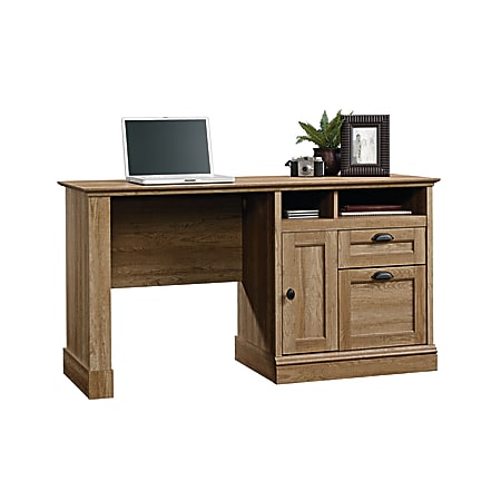 Sauder® Barrister Lane Transitional Computer Desk, Scribed Oak