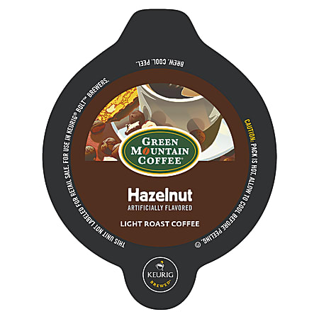 Green Mountain Coffee® Hazelnut Bolt Packs, 3.0 Oz, Box Of 18