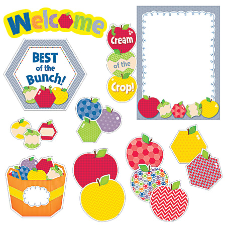 Creative Teaching Press® HexaFun Apple Appeal Bulletin Board Set, Multicolor, Grade 1 - Grade 8