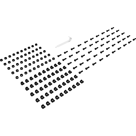 Vertiv Mounting Hardware - M6 cage nuts| screws| washers| 50 pcs. each - Cage Nut, Cup Washer, Screw - Metal - Black