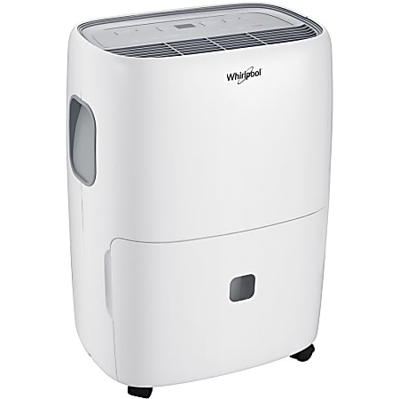 Whirlpool Energy Star Dehumidifier With Built-In Pump, 70 Pints, 25 1/4"H x 15 1/16"W x 12 1/16"D