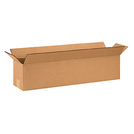 Partners Brand Long Corrugated Boxes, 26" x 6" x 6", Kraft, Bundle of 25