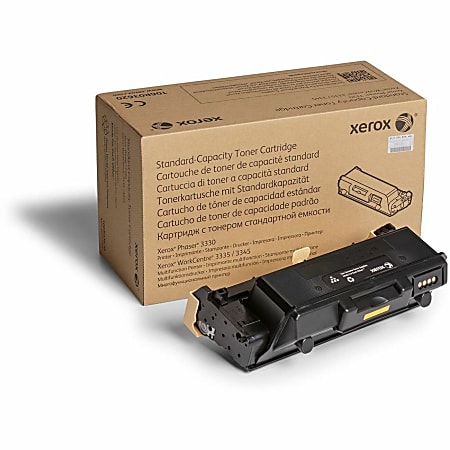 Xerox Genuine Phaser&reg; 3330, WorkCentre&reg; 3300 Series Black Standard capacity Toner Cartridge (2600 Pages) - 106R03620 - 2600 Pages