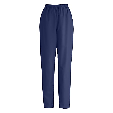 Medline ComfortEase™ Ladies' Elastic-Waist Polyester Scrub Pants, Small, Midnight Blue