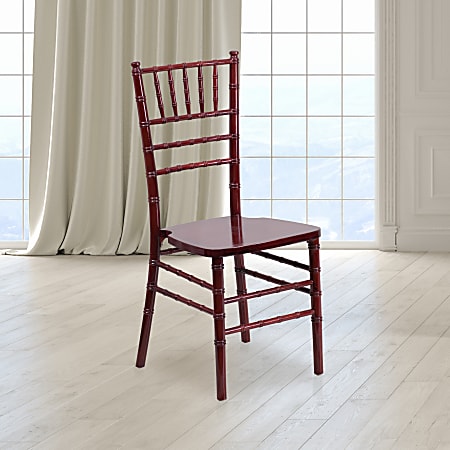 Flash Furniture HERCULES Series Chiavari Chairs, Mahogany