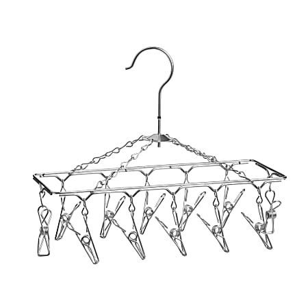Honey Can Do Hanging 12 Hook Lingerie Drying Rack 6 H x 11 34 W x 4 34 ...