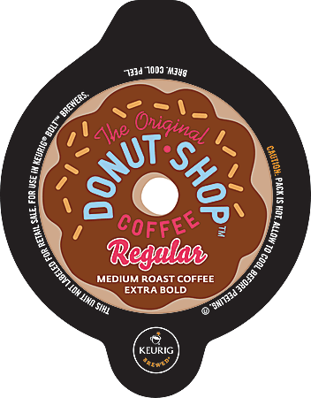 The Original Donut Shop Bolt Pack Coffee, Single-Serve Packs, 2.8 Oz, Box Of 18