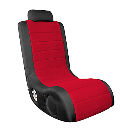 LumiSource Boom Chair, A44, 31"H x 17"W x 26"D, Black/Red