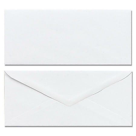 Mead Plain White Envelopes - Business - #6 3/4 - 3 5/8" Width x 6 1/2" Length - Gummed - 100 / Box - White