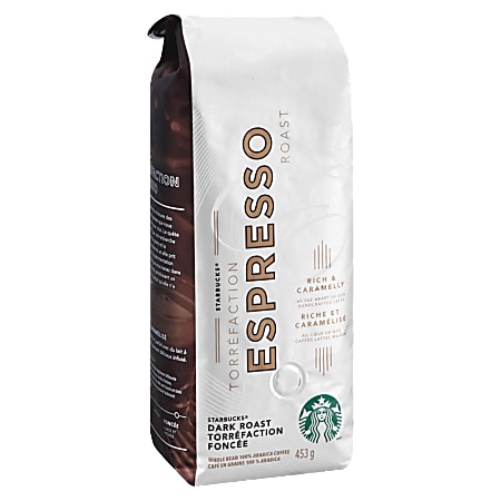 Starbucks® Whole Bean Coffee, Dark Roast, Espresso, 1