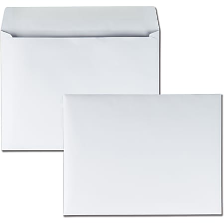 Box of 500 9 x 12 28# White - - Large Envelope Series Jumbo 9 x 12 Booklet Envelope Open Side 