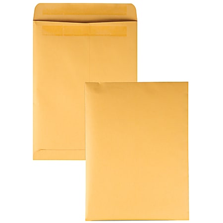 Quality Park® Redi-Seal™ Catalog Envelopes, 9" x 12", Kraft, Box Of 250