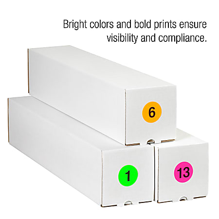 Tape Logic Orange 8 Number Labels 2 DL6776 Roll of 500 ...