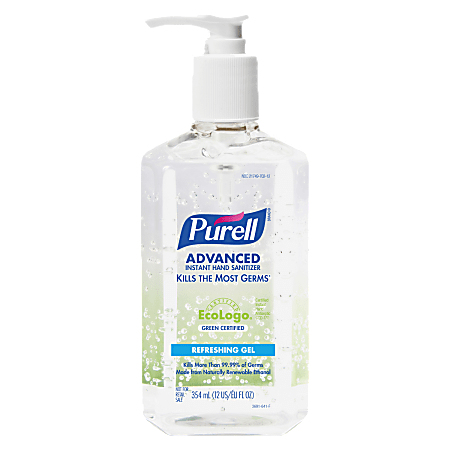 Purell&reg; ADX Advanced Green Certified Gel Instant Hand Sanitizer, 354.9 mL